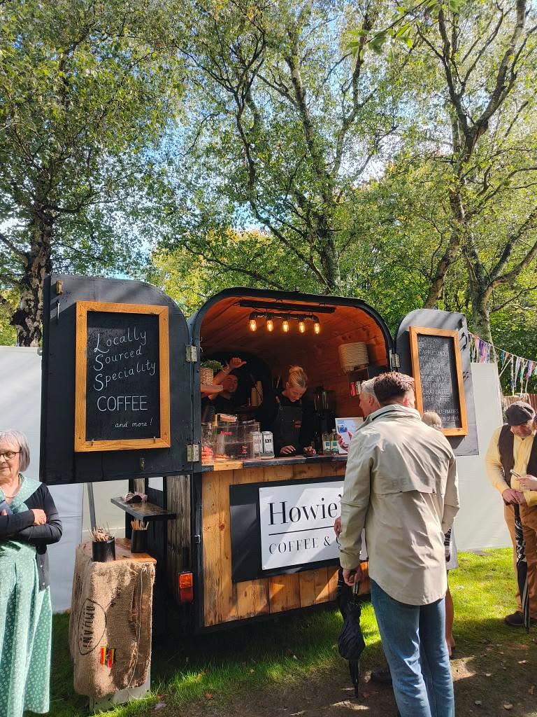 Howie's mobile coffee horse box at an event
